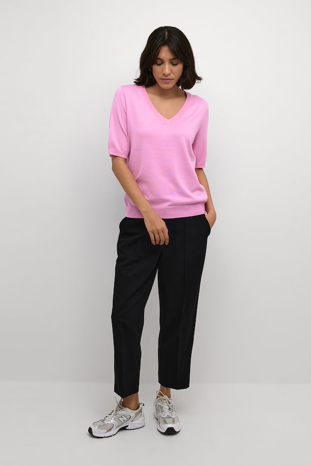 KAFFE LIZZA Rosebloom V Neck Pullover Knit