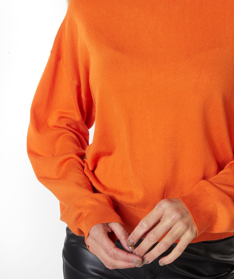 ESQUALO Bold Orange Longsleeve Knit