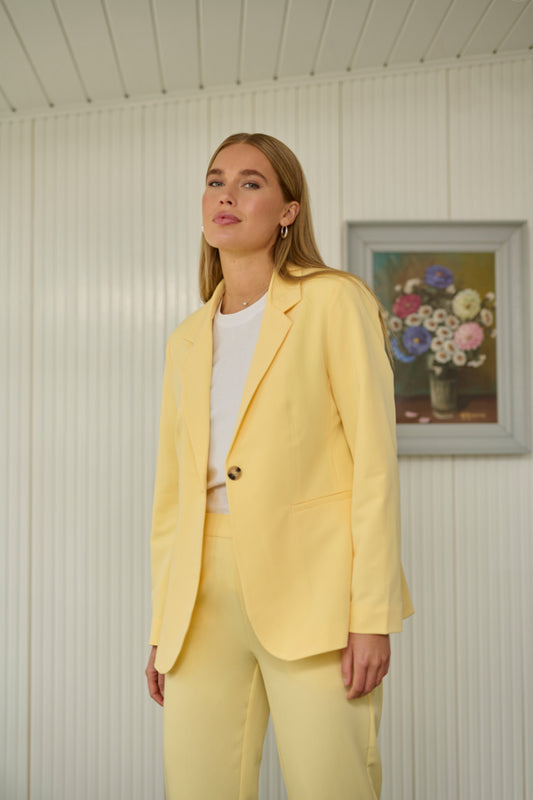 KAFFE Kasakura Pale Banana Blazer