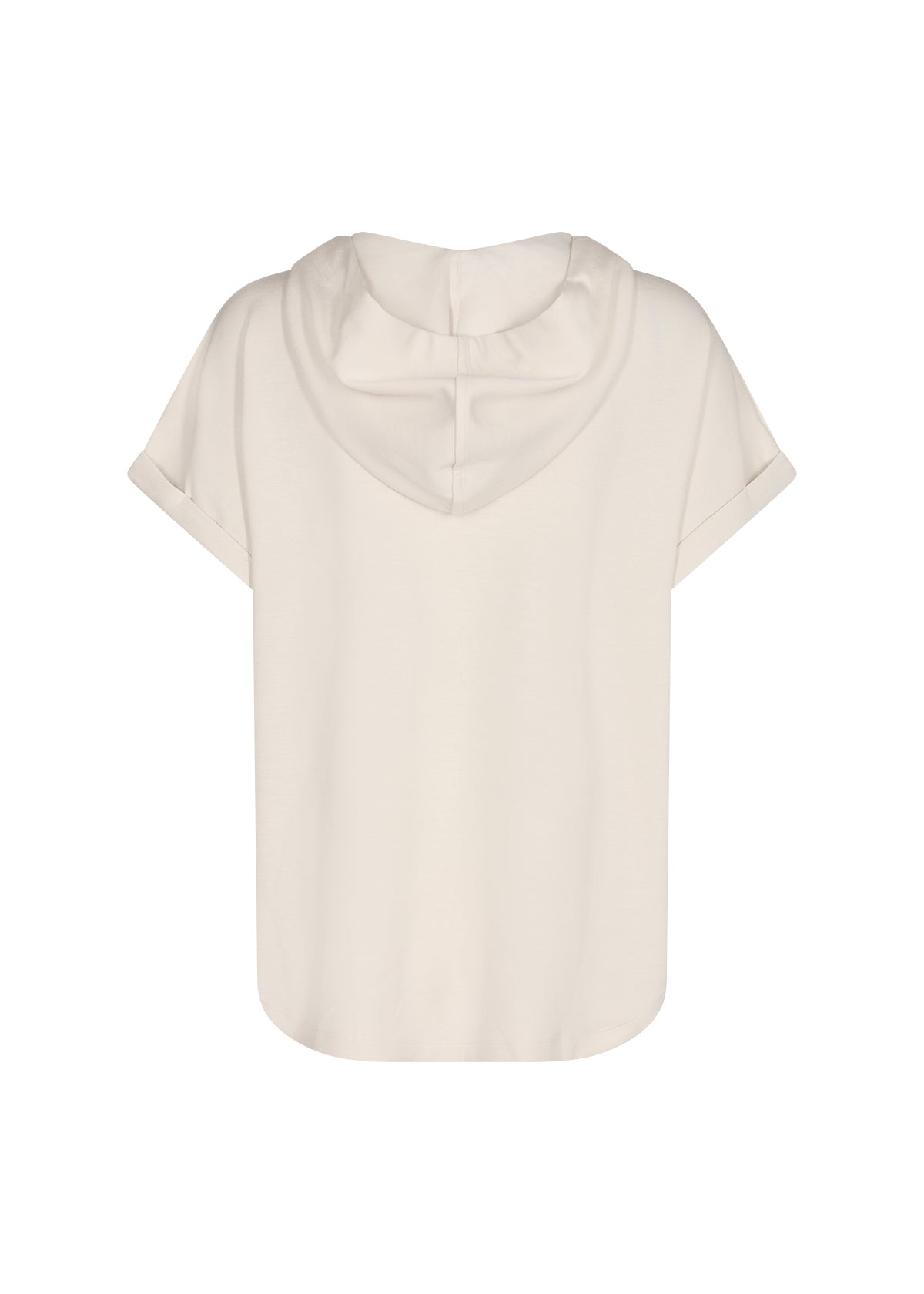 SOYA CONCEPT Banu 143 Cream Modal Short Sleeve Sweatshirt
