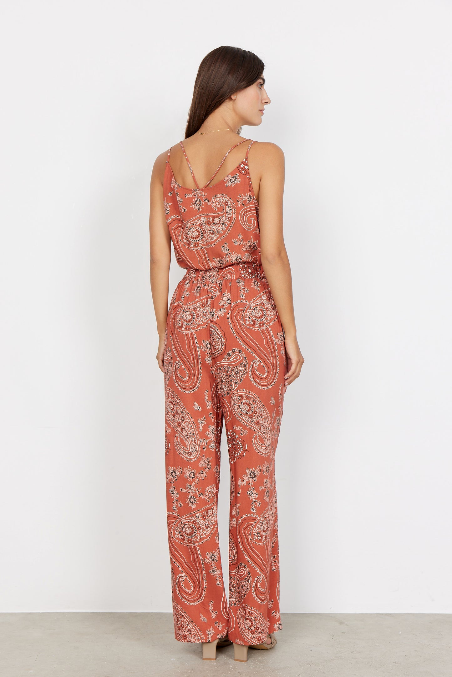 SOYA CONCEPT Latoya 1 Dusty Red Paisley Tank Top