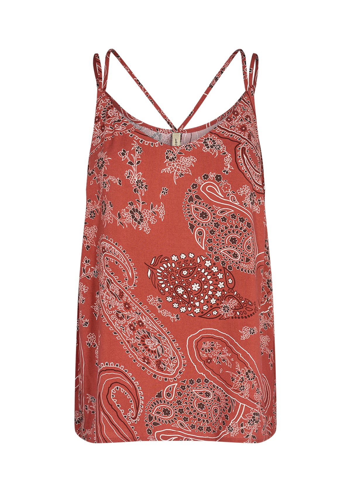 SOYA CONCEPT Latoya 1 Dusty Red Paisley Tank Top