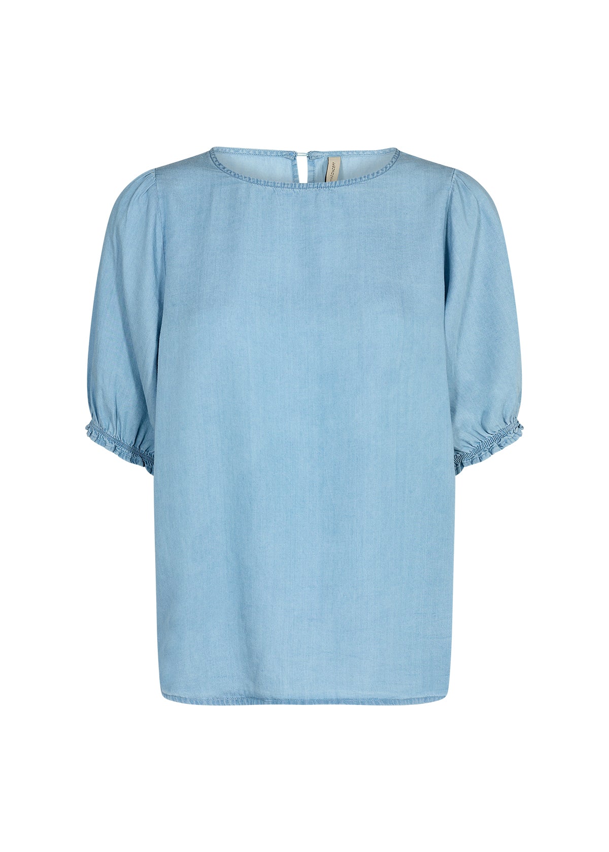 SOYA CONCEPT Liv 42 Light Blue Denim Short Sleeve Top