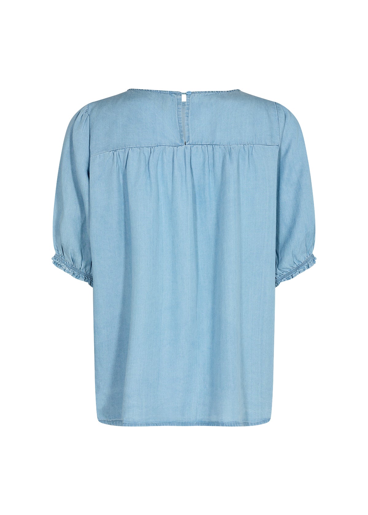 SOYA CONCEPT Liv 42 Light Blue Denim Short Sleeve Top