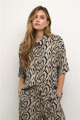 KAFFE KACRITI Print Button Up Shirt