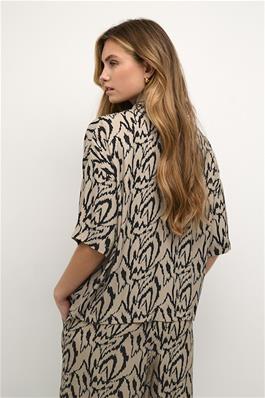 KAFFE KACRITI Print Button Up Shirt