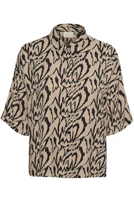 KAFFE KACRITI Print Button Up Shirt