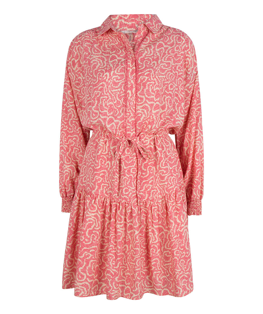 ESQUALO Lace Vibrant Vacay Print Dress
