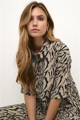 KAFFE KACRITI Print Button Up Shirt